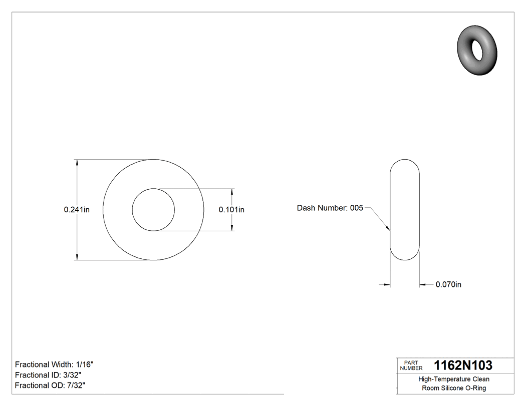 Technical drawing - 1162N103